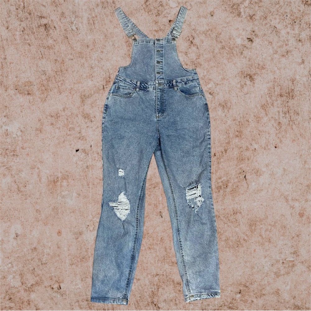 Jeans overalls junior L 11-13 girl No Boundaries